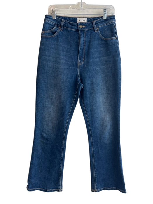 Rolla's Size 30 Blue Organic Cotton Denim High Rise Cropped Hem Jeans Blue / 30