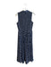 Kate Spade Size 2 Navy Blue & White Polyester Sleeveless Button Front Dress Navy Blue & White / 2