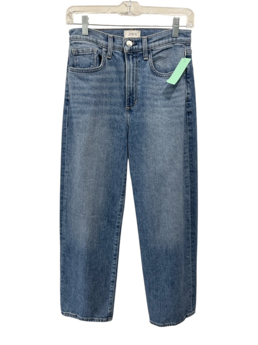 Joe's Size 25 Light Wash Cotton Blend High Rise Straight Leg Cropped Jeans Light Wash / 25