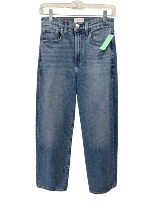 Joe's Size 25 Light Wash Cotton Blend High Rise Straight Leg Cropped Jeans Light Wash / 25