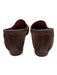 Beckett Simonon Shoe Size 7 Brown Suede Leather trim Almond Toe Slip On Loafers Brown / 7