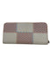 Louis Vuitton White, Red, Blue Pebble Leather Zip Up Logo Continental Wallets White, Red, Blue