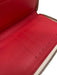 Louis Vuitton White, Red, Blue Pebble Leather Zip Up Logo Continental Wallets White, Red, Blue
