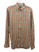 Ralph Lauren Size M Orange & Green Print Cotton Plaid Men's Long Sleeve Shirt Orange & Green Print / M