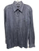 Zanella Made in Italy Size M Blue & White Cotton Striped Men's Long Sleeve Shirt Blue & White / M