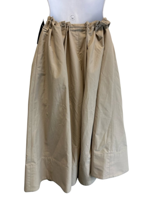 Brandon Maxwell Size 8 Beige Cotton & Polyamide Mid Rise Zip Fly Shorts Beige / 8
