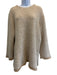 The Row Size L Beige & White Cashmere & Silk Long Sleeve Knit Fuzzy Long Sweater Beige & White / L