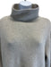 The Elder Statesman Size M Grey Cashmere Long Sleeve Knit Mock Neck Sweater Grey / M