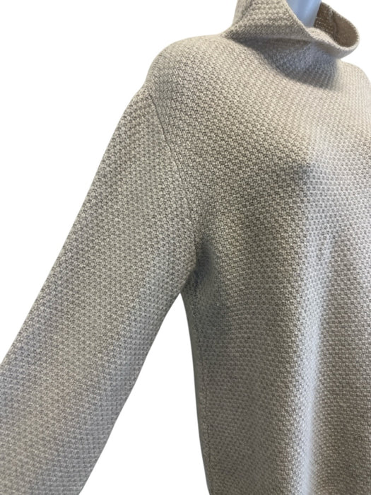 The Elder Statesman Size M Grey Cashmere Long Sleeve Knit Mock Neck Sweater Grey / M
