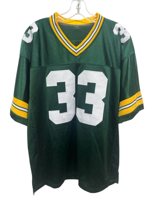 NFL Size L Green, Yellow, White Polyester Jersey Men's Short Sleeve Green, Yellow, White / L