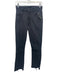 Mother Size 28 Charcoal Black Cotton Blend Slim Straight Frayed Hem Jeans Charcoal Black / 28