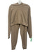 Alo Size S Beige Polyester Blend Elastic & Drawstring Waist Ribbed Pant Set Beige / S