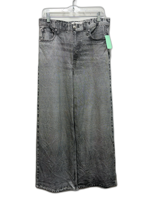Rag & Bone Size 29 Charcoal Gray Cotton Denim Print Pocketed Wide Leg Pants Charcoal Gray / 29