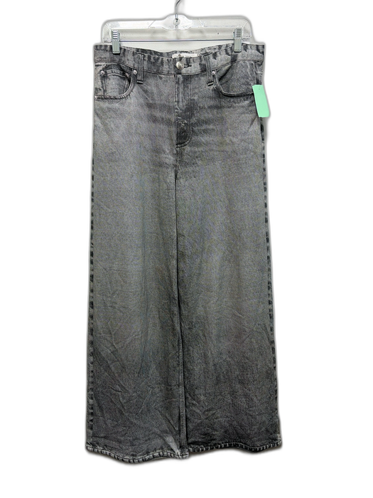 Rag & Bone Size 29 Charcoal Gray Cotton Denim Print Pocketed Wide Leg Pants Charcoal Gray / 29