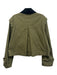Hill House Size S Olive Green & Black Cotton Corduroy Collar Snaps Jacket Olive Green & Black / S