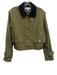 Hill House Size S Olive Green & Black Cotton Corduroy Collar Snaps Jacket Olive Green & Black / S