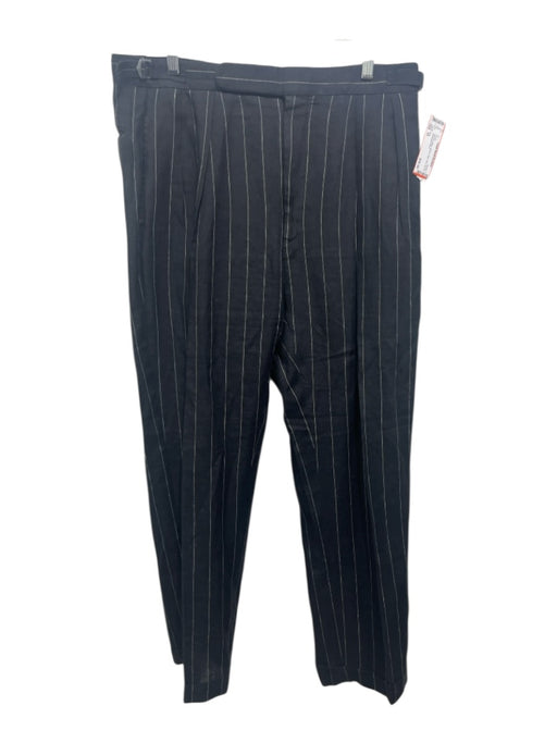 Polo Size 35 Black & White Striped Side Tabs Zip Fly Men's Pants Black & White / 35