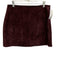Blank NYC Size 30 Burgundy Red Polyester Blend Faux Suede A Line Back Zip Skirt Burgundy Red / 30
