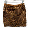 Ramy Brook Size 10 Bronze Polyester Blend sequin & pailettes Wrap Side Zip Skirt Bronze / 10