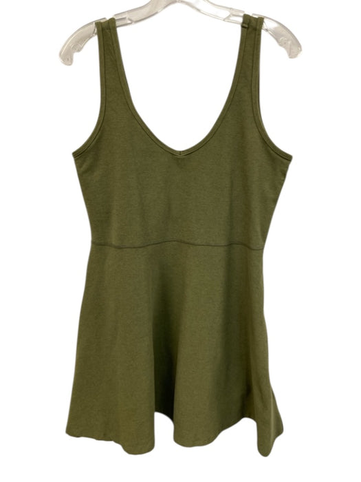 Beyond Yoga Size L Green Polyester Blend Heathered built in shorts Mini Dress Green / L
