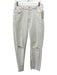 Paige Size 30 White Cotton Denim High Rise Distressed Straight Wide Cut Jeans White / 30