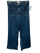 Frame Size 30 Medium dark wash Cotton Blend High Rise Patch Pocket Jeans Medium dark wash / 30
