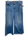 Mother Size 32 Medium Wash Cotton Blend Raw Hem Faded Mid Rise Wide Leg Jeans Medium Wash / 32