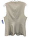 Cinq a Sept Size 12 Ivory White Polyester Blend Darted V Neck Vest Ivory White / 12
