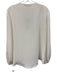Trina Turk Size L Ivory White Polyester Blend Surplice Blouson Top Ivory White / L