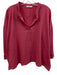 Mersea Size One Size Rose Pink Cotton Notch Neck 3/4 Sleeve Top Rose Pink / One Size
