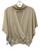 Ramy Brook Size L Cream Wool Ribbed Trim Turtleneck Sleeveless Open Back Sweater Cream / L