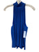 Ramy Brook Size L Blue Polyester Shirred Micro Pleat high neck Sleeveless Top Blue / L