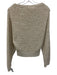 Ramy Brook Size L Cream & Gold Acrylic Blend Chunky Knit Sweater Cream & Gold / L
