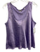Vince Size L Purple Acetate Satin Scoop Neck Sleeveless Top Purple / L