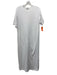 AYR Size M White Cotton Crew Neck Short Sleeve Maxi Solid Dress White / M