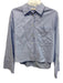 AYR Size M Light Blue Cotton Long Sleeve Button Up Cropped Shirt Top Light Blue / M