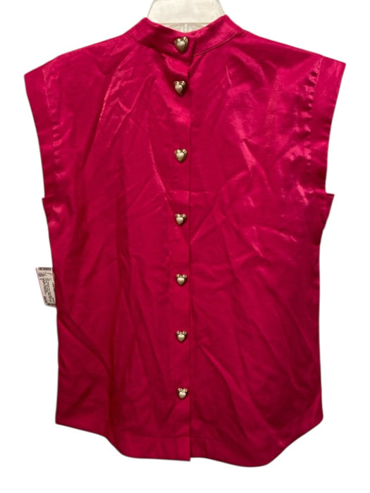 CROSBY by Mollie Burch Size S Magenta Pink Rayon Blend Shimmer Sleeveless Top Magenta Pink / S