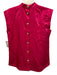 CROSBY by Mollie Burch Size S Magenta Pink Rayon Blend Shimmer Sleeveless Top Magenta Pink / S