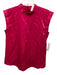 CROSBY by Mollie Burch Size S Magenta Pink Rayon Blend Shimmer Sleeveless Top Magenta Pink / S