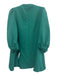 Pomander Place Size M Emerald Green Polyester Blend 3/4 Balloon Sleeve Dress Emerald Green / M