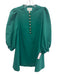 Pomander Place Size M Emerald Green Polyester Blend 3/4 Balloon Sleeve Dress Emerald Green / M