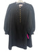 Pomander Place Size M Black Polyester Blend 3/4 Balloon Sleeve 1/2 Button Dress Black / M