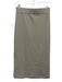 AYR Size S Taupe Beige Pima Cotton Elastic Waistband Side Slit Midi Skirt Taupe Beige / S