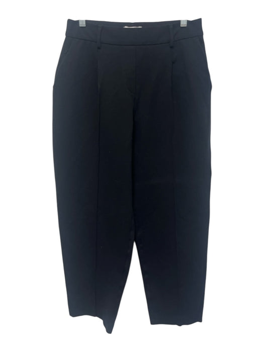 Spanx Size M Black Viscose Blend Elastic Waistband Pintuck Pleats Pants Black / M