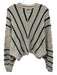 The Normal Brand Size L White, Green, Black Cotton Long Sleeve Stripe Sweater White, Green, Black / L