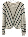 The Normal Brand Size L White, Green, Black Cotton Long Sleeve Stripe Sweater White, Green, Black / L