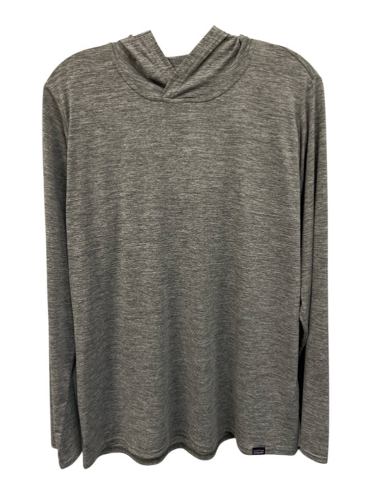Patagonia Size XL Gray Polyester Long Sleeve Heathered Hood Top Gray / XL