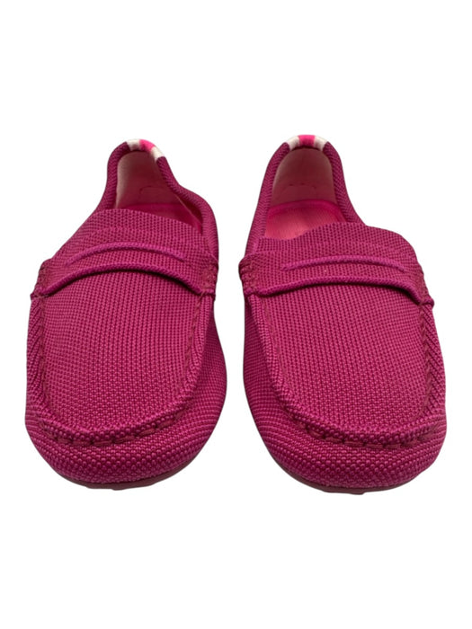 Rothy's Shoe Size 6 Purple Pink Synthetic Knit Slip On Driver Loafers Purple Pink / 6