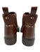 Coach Shoe Size 6B Dark Brown Leather Gold Studs Chelsea Ankle Booties Dark Brown / 6B