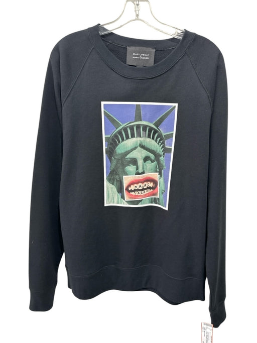 Marc Jacobs NWT Size L Black Cotton Blend Statue of Liberty Long Sleeve Shirt Black / L